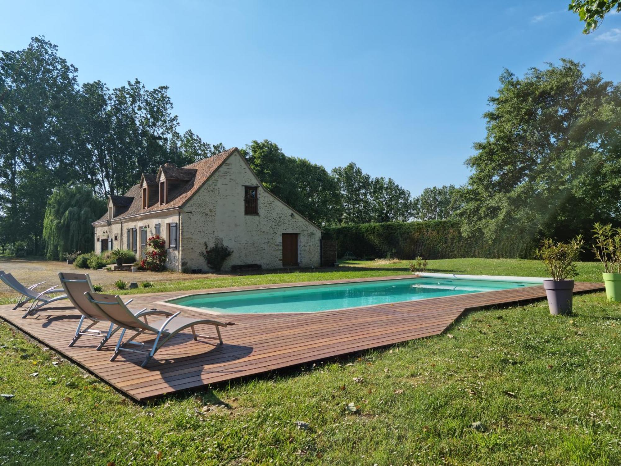 L 'Aupinouse Chambre Double Pivoine Avec Salle D'Eau Privative La Suze-sur-Sarthe Buitenkant foto