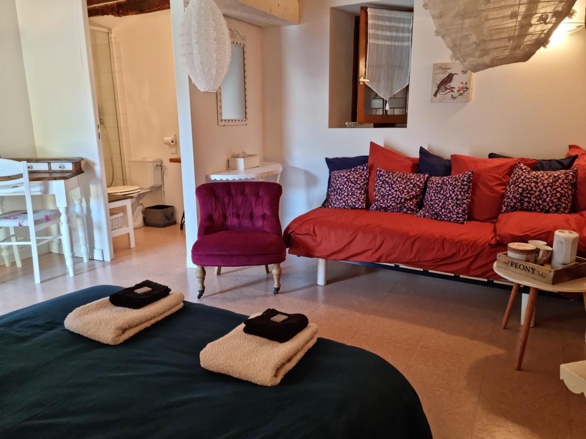 L 'Aupinouse Chambre Double Pivoine Avec Salle D'Eau Privative La Suze-sur-Sarthe Buitenkant foto
