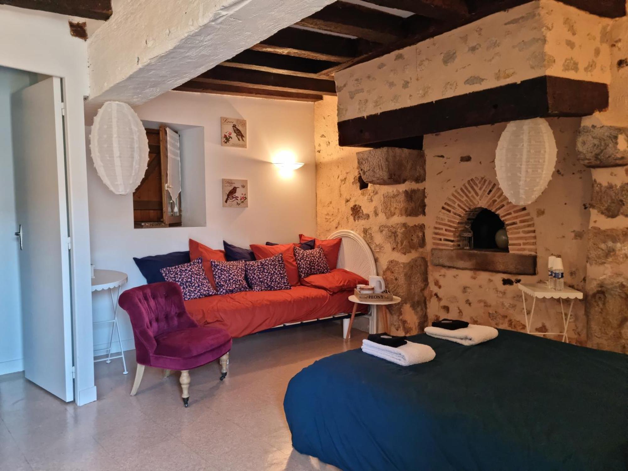L 'Aupinouse Chambre Double Pivoine Avec Salle D'Eau Privative La Suze-sur-Sarthe Buitenkant foto